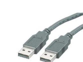 ROLINE 0.8m USB 2.0, 0,8 m, USB A, USB A, USB 2.0, Hankjønn/hankjønn, Sort