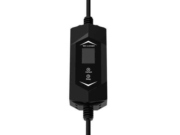 Sinox EV-ladekabel Mode 2 6–16A 1-fase, 5 m, sort