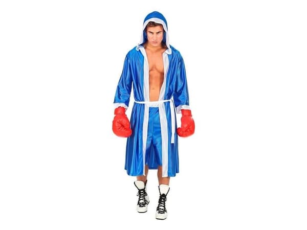 Blåt bokser kostume