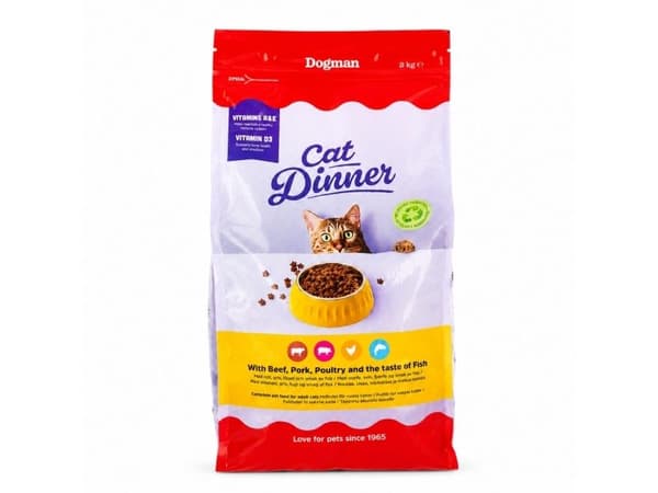 Dogman Cat Dinner Torrfoder för katt 2kg