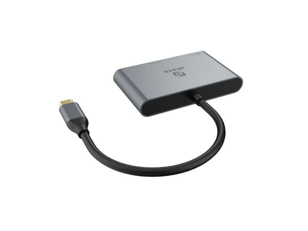 Akasa USB typ-C 4-in-1-hubb, 10 Gbps, 100 W PD