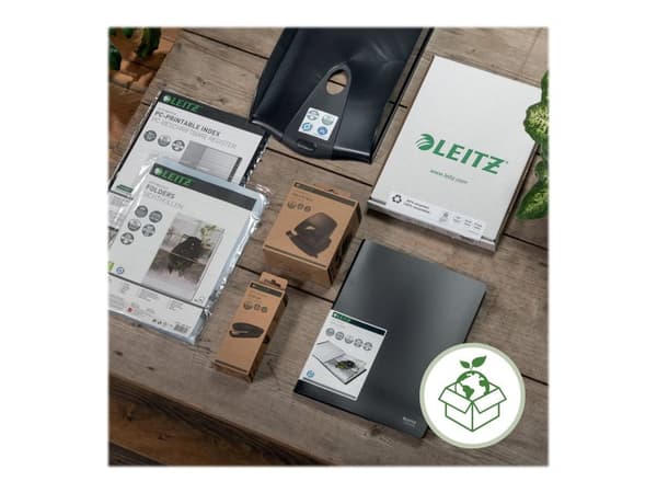 Leitz Recycle -kartonkikansio, musta – (10 kpl.)