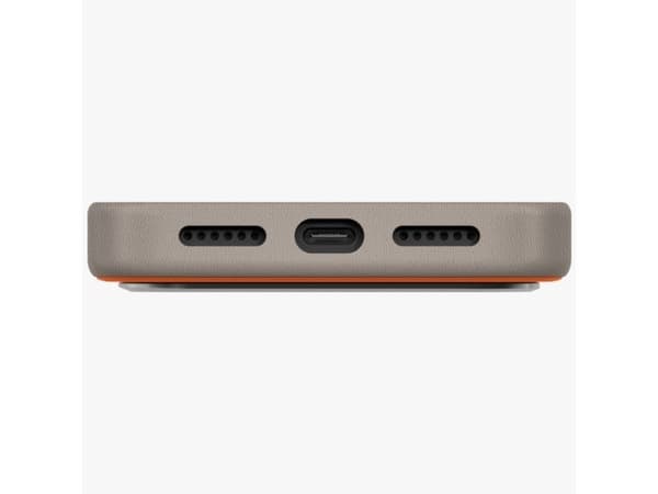 Uniq Lyden DS-deksel til iPhone 17 Pro Max Magclick-lading - Orange-grå