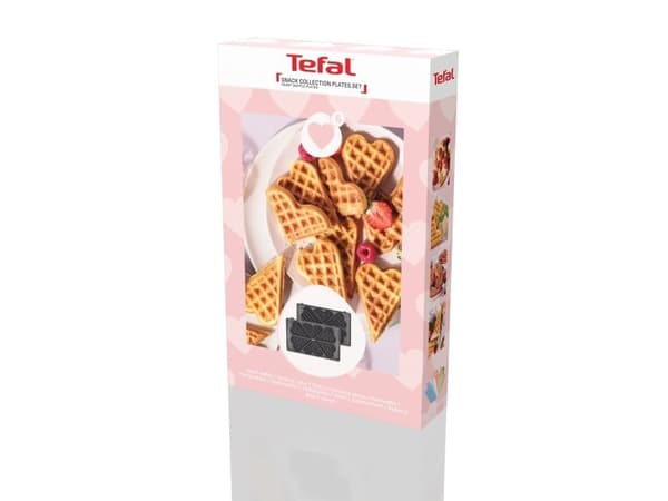 Tefal Snack Collection baking sheets: 6 Heart waffles