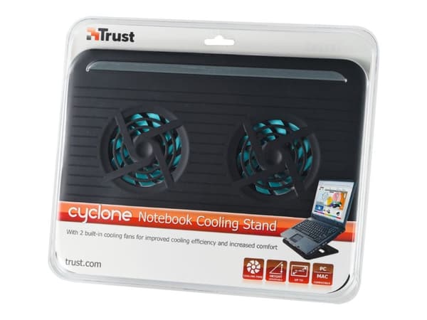 Trust Cyclone Notebook Cooling Stand - Notebookstativ - med kjølevifte