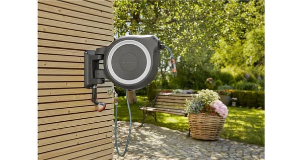 Gardena Väggslangbox RollUp Vit - 25 meter