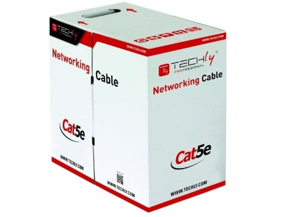Techly ITP7-UTP-IC-CCA, 305 m, Cat5e, U/UTP (UTP), Grå