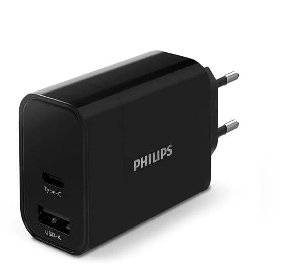1 USB-A + USB C, 30W (PD, QC) EU-plugg