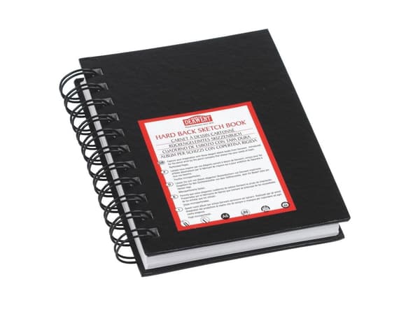 Derwent A5 Big Book wireindbundet Sort - (4 stk.)