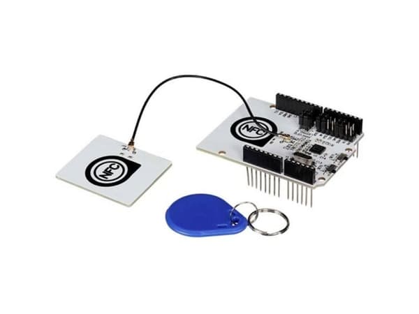 Whadda WPSH211, NFC/RFID controller shield, Sort, Hvit, 3.3 - 5.5 V, 69 mm, 54 mm, 24 mm