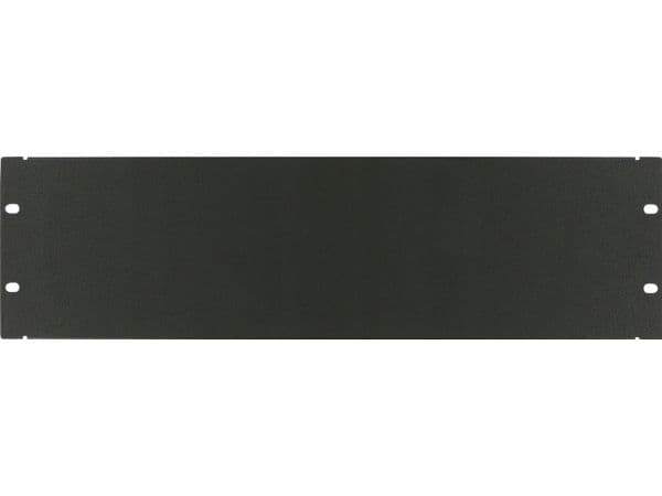 Lanview by Logon - Tomt panel - blank - stativmonterbar - sort, RAL 9005 - 3U - 19"