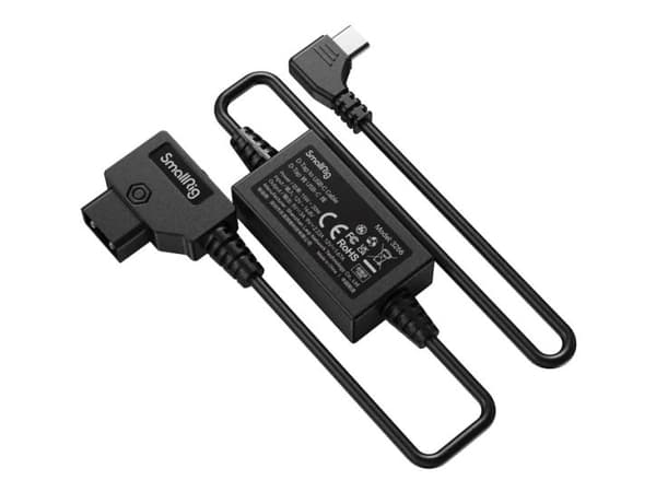 SmallRig 3266, 0,5 m, Sort, USB-C, D-Tap, Hankjønn/hankjønn, 33 mm