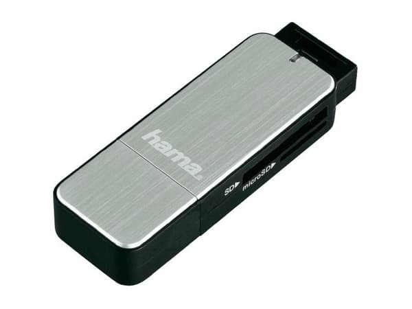 Hama - Kortleser (MMC, SD, microSD, SDHC, microSDHC, SDXC, microSDXC) - UHS Class 1 - USB 3.0