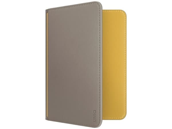 Uniq Belmont RFID Blocking Passport Case - Grey/Yellow