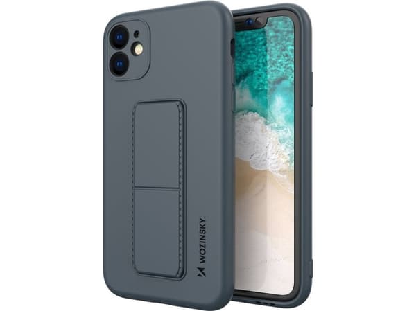 Wozinsky stativdeksel i silikon med stativ til iPhone 11 Pro Max - Navyblå