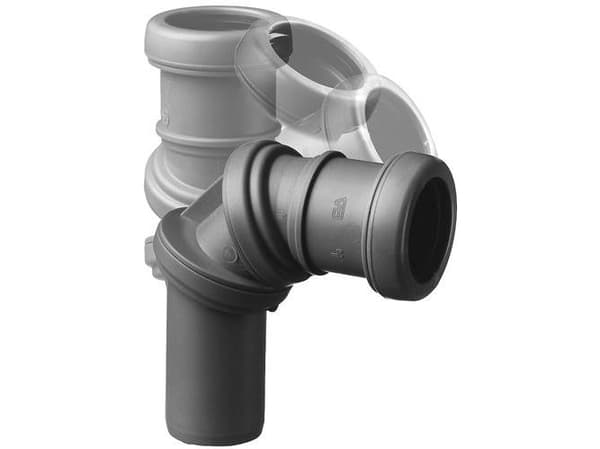 Jotiflex böj 0–90° 32 mm 1 mf grå