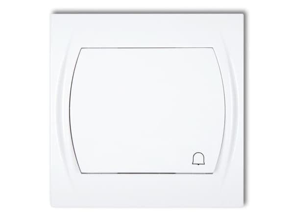 Karlik logo ringklockknapp vit (LWP-4)