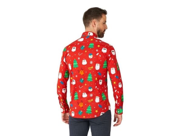 Juleskjorte Festivity Red