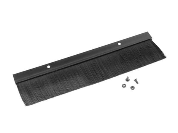 Lanberg - Panel med rektangulär kabelgenomgång - svart, RAL 9004 - 1U - 19"