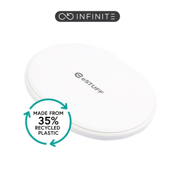 eSTUFF ES638003, Innendørs, USB, Trådløs lading, 1 m, Hvit