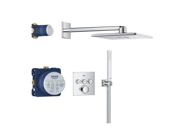 Grohe Precision SmartControl – Innebygd dusjsystem med Vitalio Smartactive 310 Cube, krom