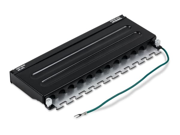 TRENDnet TC-P12C6AS - Patch-panel - väggmontering - CAT 6a - STP - RJ-45 X 12 - 0.5U