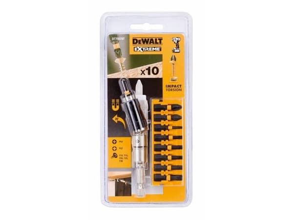 DeWALT - Bit holder set - 10 delar - längd: 25 mm