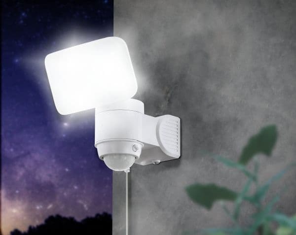 EGLO CASABAS solcelle-vegglampe hvit med sensor