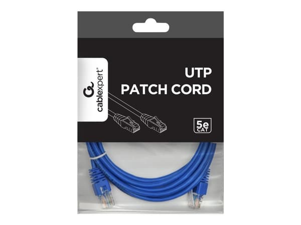 Gembird - Patchkabel - RJ-45 (han) til RJ-45 (han) - 2 m - UTP - CAT 5e - formet - blå