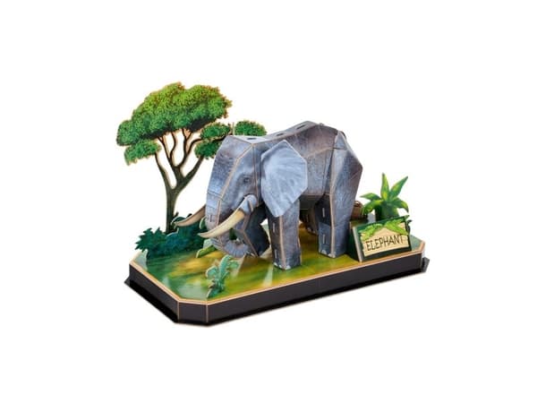 Cubic Fun CUBIC FUN 3D ANIMAL palapelit Elefantti.