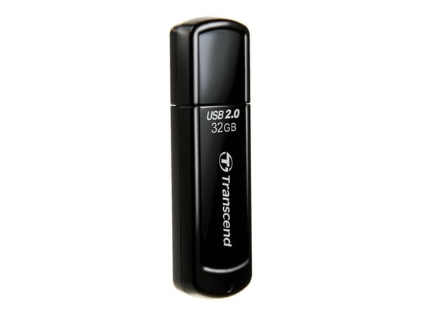 Transcend JetFlash 350 - USB-flashstasjon - 32 GB - USB 2.0 - svart