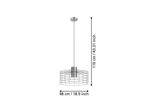 EGLO MILLIGAN PENGEL E27 Ø480 SINK