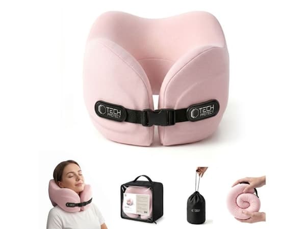 Tech-Protect TECH-PROTECT COMFORTREST TRAVEL NECK PILLOW PINK