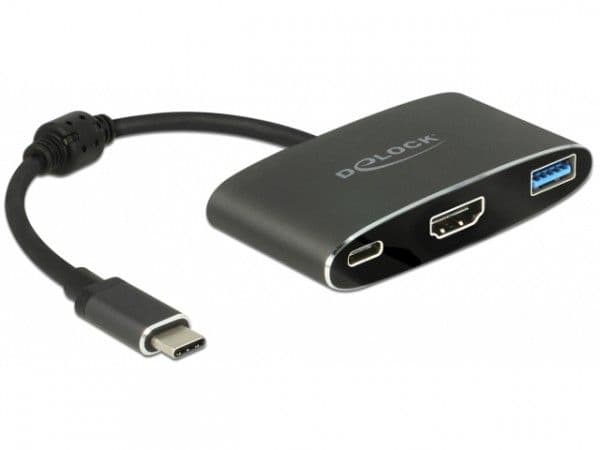DeLOCK - Ekstern videoadapter - VL101 - USB-C 3.1 - HDMI - grå - detailsalg
