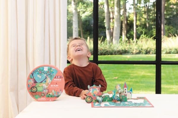 Puzzle 2in1 2D and 3D scenery Princess