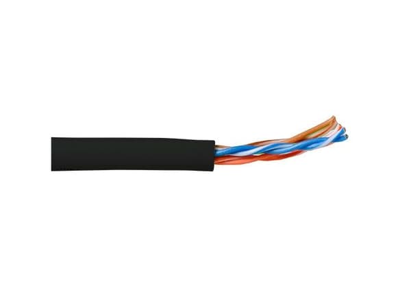CAT5E U/UTP flertrådig patchkabel svart 305 m