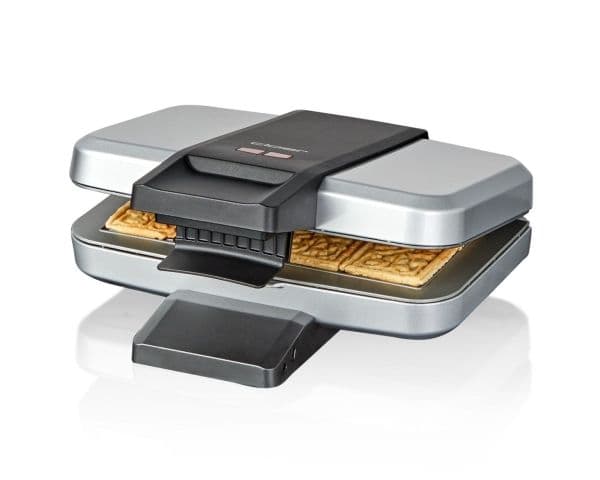 Cloer 6119, 4 våffla/våfflor, Rektangulär, Silver, Plast, 0,85 m, 600 W