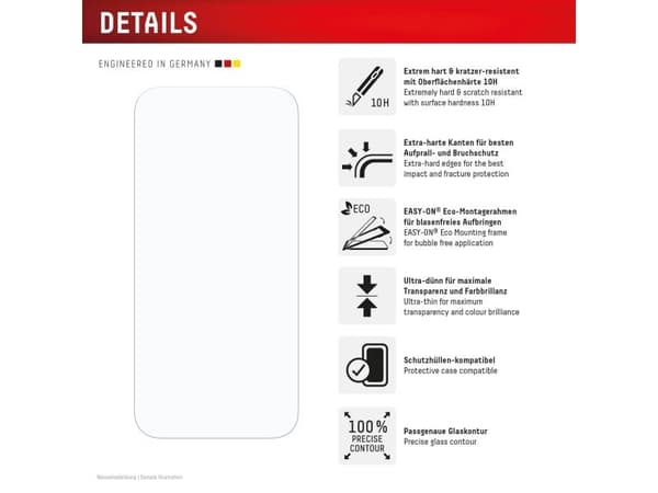 DISPLEX skyddsglas för Apple iPhone Air