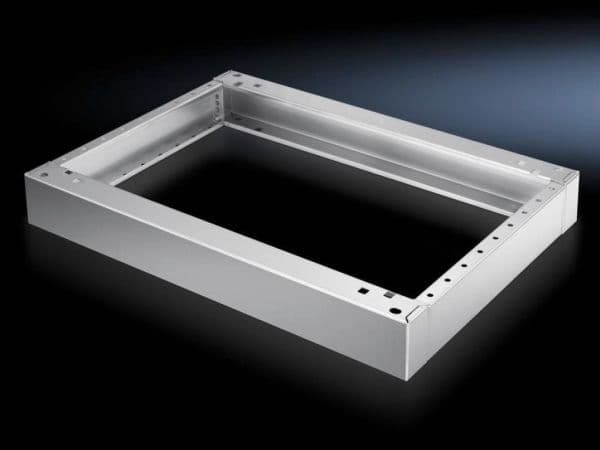 Rittal base komplett 100mm for ståbord i rustfritt stål
