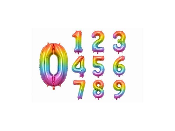Regnbågsballonger, 86 cm