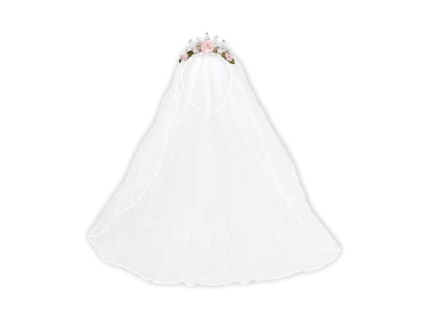 Brudeslør med diadem