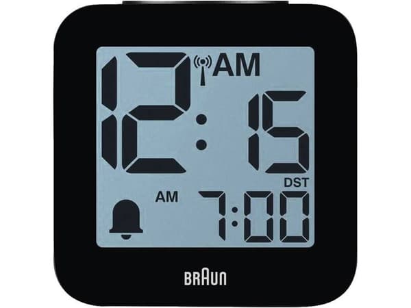 Braun BC25BP-DCF, Bord, Radiostyrt klokke, Andre, Sort, LCD, Batteri