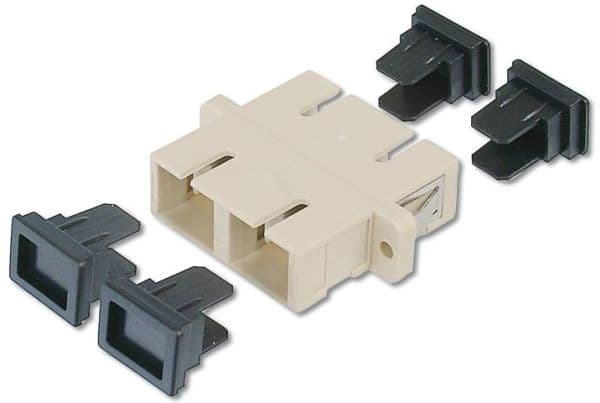 DIGITUS - Verkkoliitin - SC multimode (naaras) - SC multimode (naaras) - valokuitu - harmaa