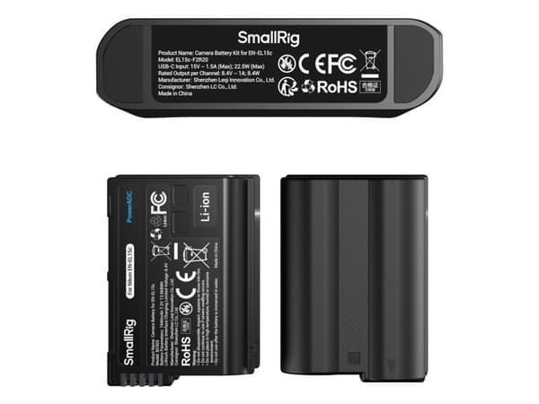 SmallRig 5486, Lithium-Ion (Li-Ion), 2 stykker, Batterier medfølger