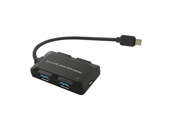 Qoltec - Hub - 4 x SuperSpeed USB 3.0 - stasjonær