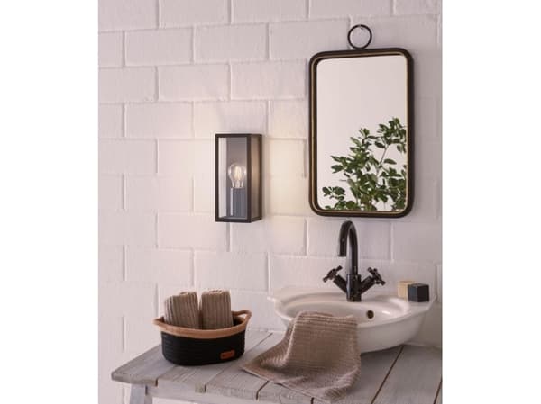 EGLO AMEZOLA vegglampe IP44 E27 H260 sort