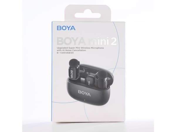 Boya trådlös mikrofon mini 2-01 Lightning/USB-C, matt svart