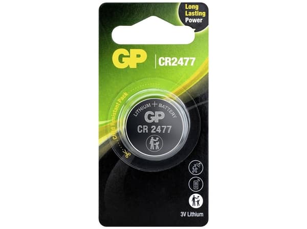 GP knapcelle, Lithium, CR2477, 1-pak