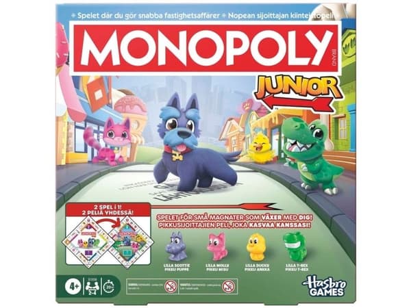 Monopoly Junior 2 In 1 Refresh DK/NO