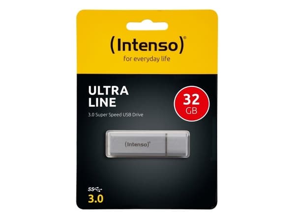 Intenso Ultra Line - USB-flashstasjon - 32 GB - USB 3.0 - sølv